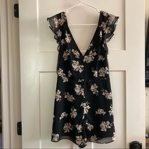Kimchi Blue by UO Black Floral Romper
